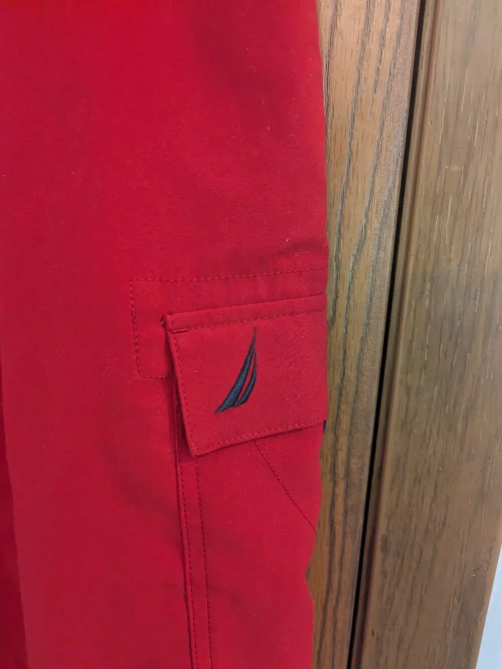 Nautica Swim Board Shorts Bathing Suit‎ Tie Red- 32W